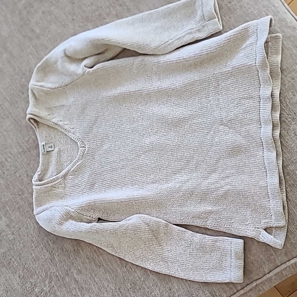LL Bean medium cotton knit crew neck sweater